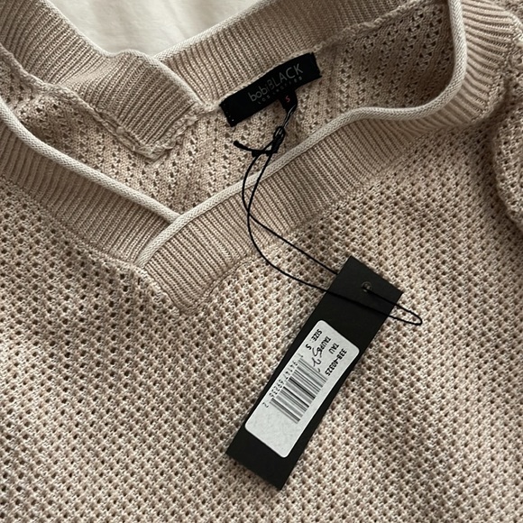 Bibi Black Taupe Sweater NWT - Picture 4 of 5